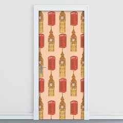 Adesivo Decorativo de Porta - Londres - 1462cnpt