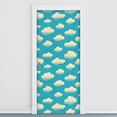 Adesivo Decorativo de Porta - Nuvens - Infantil - 1480cnpt