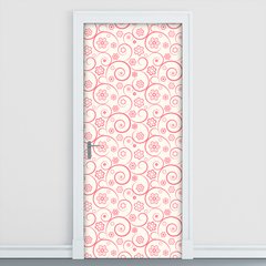 Adesivo Decorativo de Porta - Floral - Flores - 1481cnpt