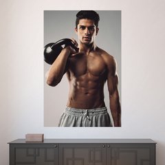 Painel Adesivo de Parede - Fitness - Academia - 1481pn