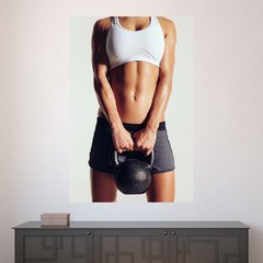 Painel Adesivo de Parede - Fitness - Academia - 1483pn