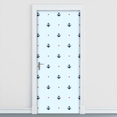 Adesivo Decorativo de Porta - Âncoras - Marítimo - 1494cnpt
