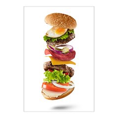 Painel Adesivo de Parede - Hambúrguer - Hamburgueria - 1494pn - comprar online