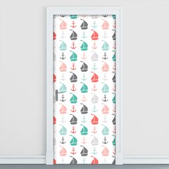 Adesivo Decorativo de Porta - Barcos - Marítimo - 1495cnpt