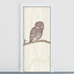 Adesivo Decorativo de Porta - Corujas - 149cnpt