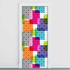 Adesivo Decorativo de Porta - Abstrato - 1505cnpt