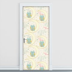 Adesivo Decorativo de Porta - Corujas - Infantil - 150cnpt