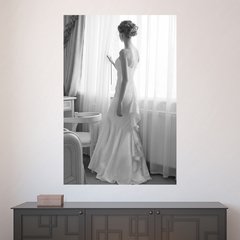 Painel Adesivo de Parede - Salão de Beleza - Noiva - 1510pn