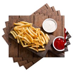 Jogo Americano com 4 peças - Batata Frita - 1533Jo