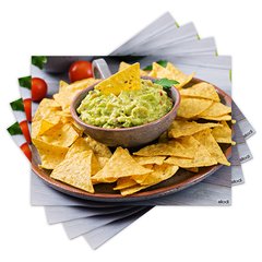 Jogo Americano com 4 peças - Comida Mexicana - 1536Jo