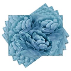 Jogo Americano com 4 peças - Flor - Flores - 1538Jo