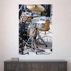 Painel Adesivo de Parede - Bateria - Música - 1542pn