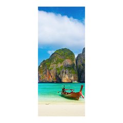 Adesivo Decorativo de Porta - Natureza - Praia - 1545cnpt na internet