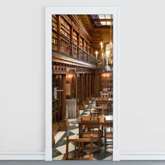 Adesivo Decorativo de Porta - Biblioteca - 1555cnpt