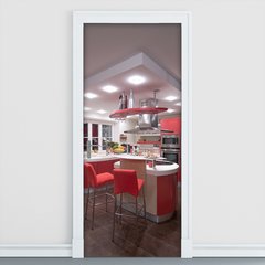 Adesivo Decorativo de Porta - Cozinha - 1557cnpt