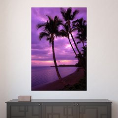 Painel Adesivo de Parede - Coqueiros - Praia - 1574pn