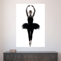 Painel Adesivo de Parede - Bailarina - Ballet - Balé - 1579pn