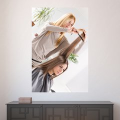 Painel Adesivo de Parede - Salão de Beleza - Cabeleireiro - 1585pn