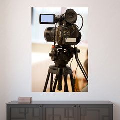 Painel Adesivo de Parede - Câmera- Filmagem - Cinema - 1589pn