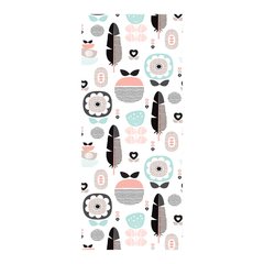 Adesivo Decorativo de Porta - Penas - Flores - 159cnpt na internet
