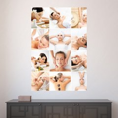 Painel Adesivo de Parede - Spa - Massagem - 1608pn