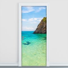 Adesivo Decorativo de Porta - Mar - Natureza - 1612cnpt