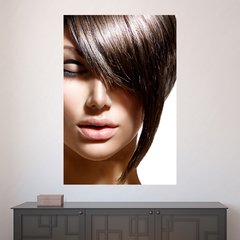 Painel Adesivo de Parede - Salão de Beleza - Cabeleireiro - 1612pn
