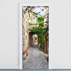 Adesivo Decorativo de Porta - Rua - Vilarejo - 1614cnpt