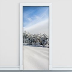 Adesivo Decorativo de Porta - Natureza - Neve - 1618cnpt