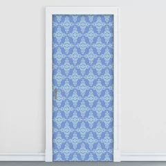 Adesivo Decorativo de Porta - Abstratos - Azul - 161cnpt