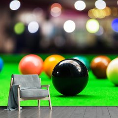 Papel de Parede Salão de Jogos Sinuca Bilhar Sala Painel Adesivo - 161pc
