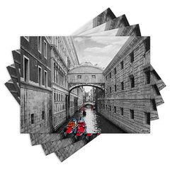 Jogo Americano com 4 peças - Veneza - Itália - Viagem - 1634Jo