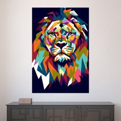 Painel Adesivo de Parede - Leão - Animais - 1636pn