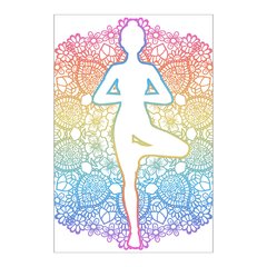Painel Adesivo de Parede - Ioga - Mandala - 1638pn - comprar online