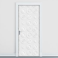 Adesivo Decorativo de Porta - Abstratos - Círculos - 163cnpt