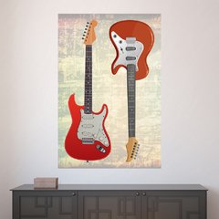 Painel Adesivo de Parede - Guitarra - Música - 1642pn