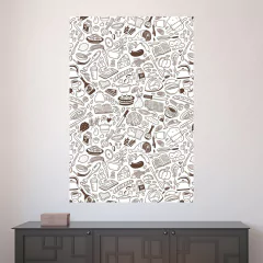 Painel Adesivo de Parede - Cozinha - Restaurante - Lanchonete - 1644pn