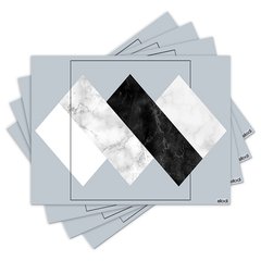 Jogo Americano com 4 peças - Abstrato - Geométrico - 1648Jo