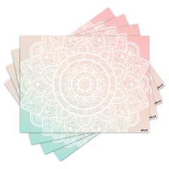Jogo Americano com 4 peças - Mandala - 1652Jo