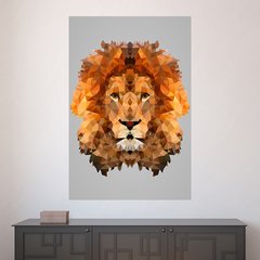 Painel Adesivo de Parede - Leão - Animais - 1657pn