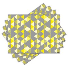 Jogo Americano com 4 peças - Abstrato - Geométrico - 1658Jo