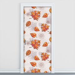 Adesivo Decorativo de Porta - Folhas - 1659cnpt