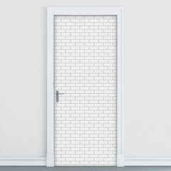Adesivo Decorativo de Porta - Tijolos - 165cnpt