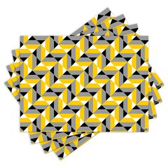Jogo Americano com 4 peças - Abstrato - Geométrico - 1661Jo