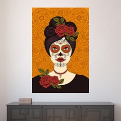 Painel Adesivo de Parede - Caveira Mexicana - 1661pn