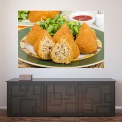 Painel Adesivo de Parede - Coxinha - Cozinha - Lanchonete - 1664pn