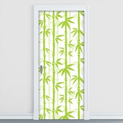 Adesivo Decorativo de Porta - Bambu - 1665cnpt