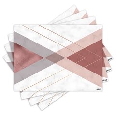 Jogo Americano com 4 peças - Abstrato - Geométrico - 1666Jo