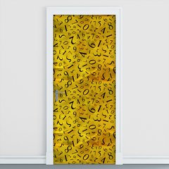 Adesivo Decorativo de Porta - Números - Infantil - 1677cnpt