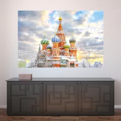 Painel Adesivo de Parede - Rússia - Moscou - Mundo - 1681pn